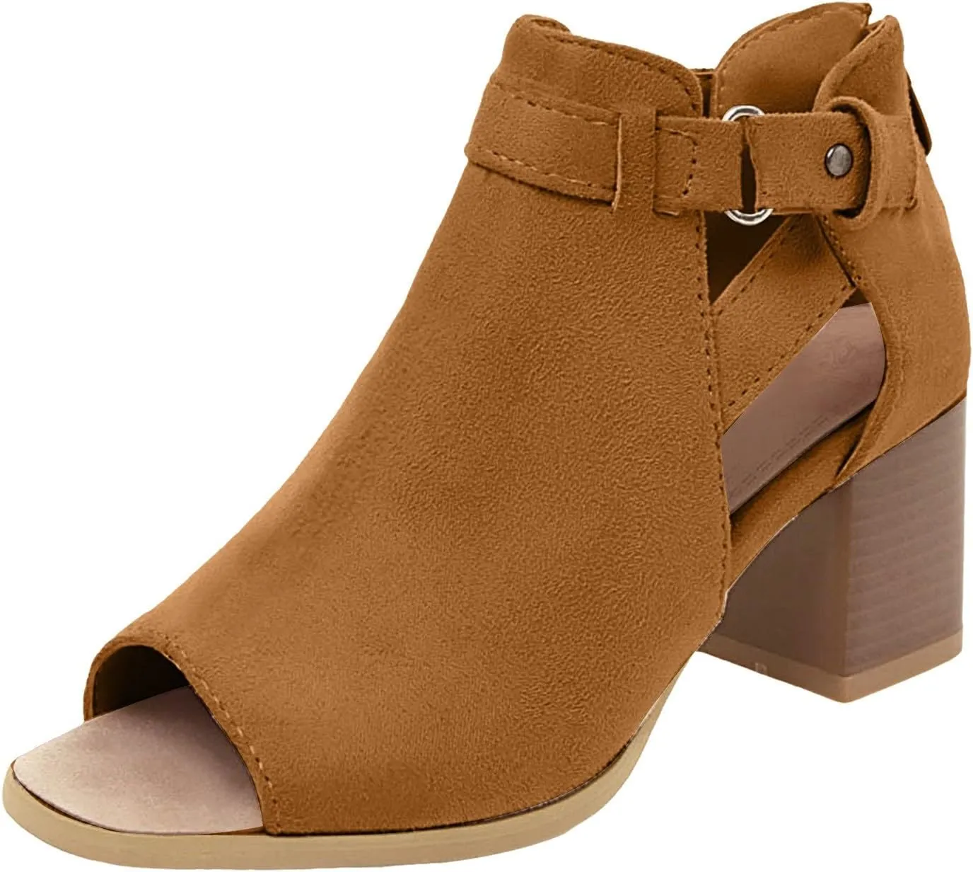 2025 Women Block Chunky Heels Sandals Outdoor Ladies Dress Slip-On Slides Comfortable Dance Party Wedge Heel Shoe with Ankle Strap Fashion Beach Vacation Slippers Breathable Walking Footwear