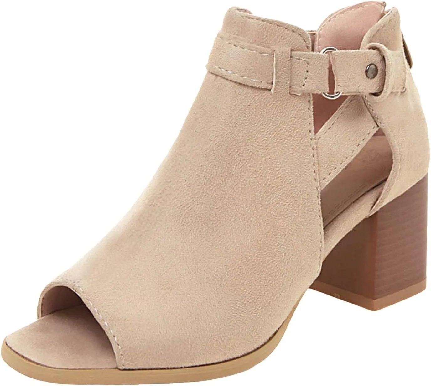 2025 Women Block Chunky Heels Sandals Outdoor Ladies Dress Slip-On Slides Comfortable Dance Party Wedge Heel Shoe with Ankle Strap Fashion Beach Vacation Slippers Breathable Walking Footwear