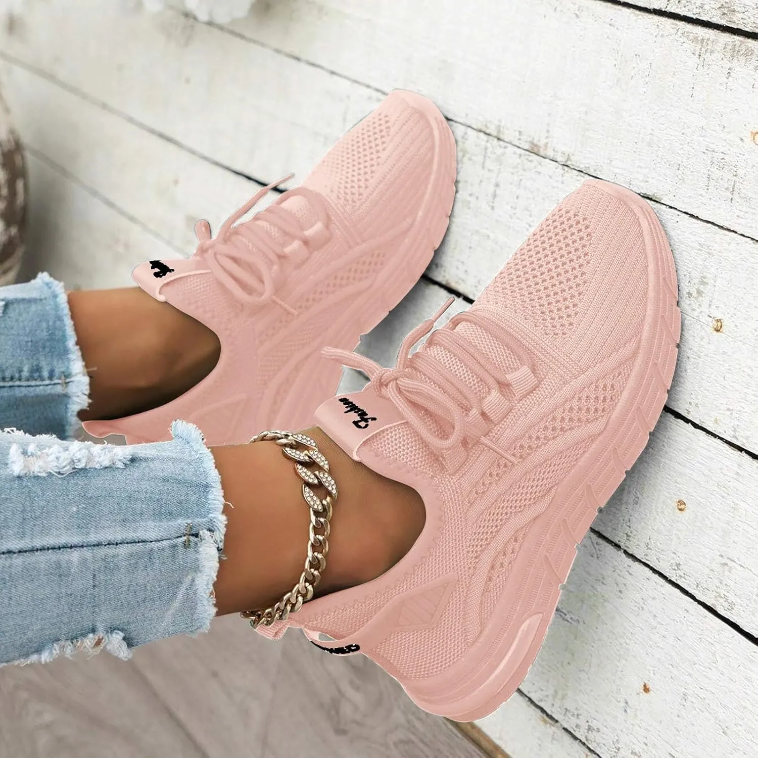 2025 Women Closed Toe Shoes Fashion Breathable Mesh Sport Sneakers Comfortable Non-Slip Slip-On Loafer Slides Summer Beach Vacation Slippers Indoor/Outdoor Lace Up Walking Footwear