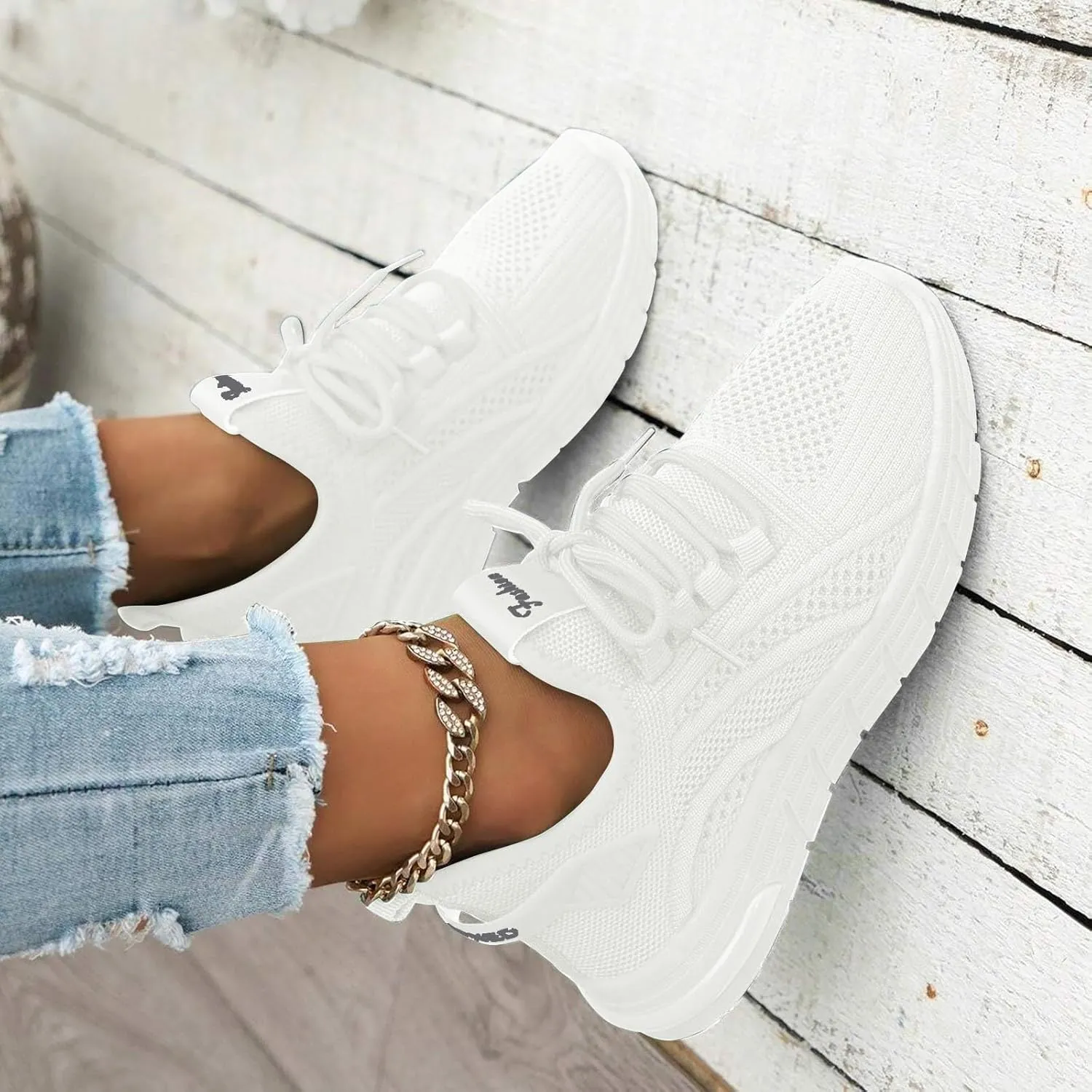 2025 Women Closed Toe Shoes Fashion Breathable Mesh Sport Sneakers Comfortable Non-Slip Slip-On Loafer Slides Summer Beach Vacation Slippers Indoor/Outdoor Lace Up Walking Footwear