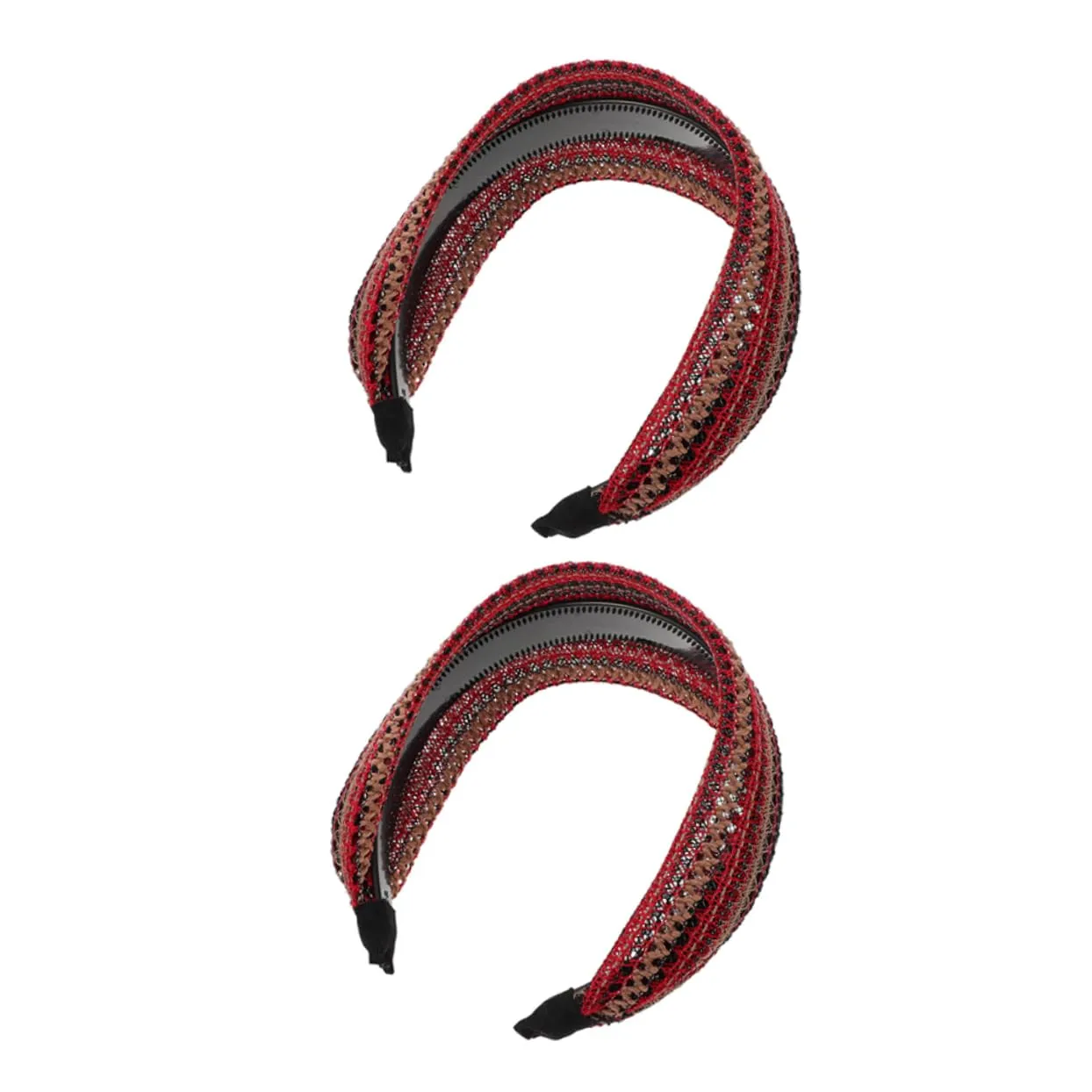 2pcs Retro Wide Brim Headband for Women Breathable High Accessories Stylish Sun Protection for Parties and Daily Use Variety of Colors