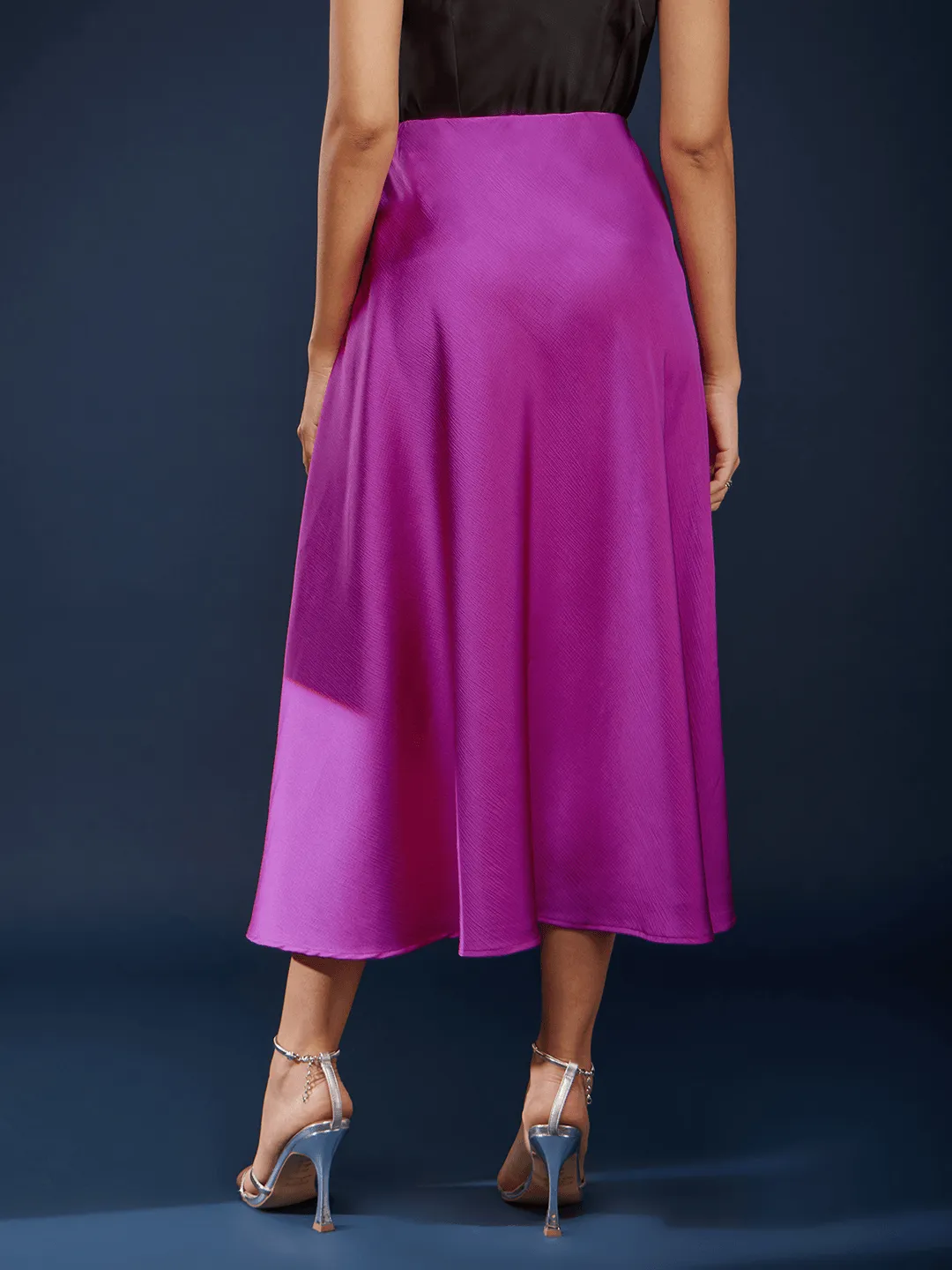 A-Line Flared Skirt - Pink