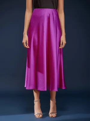 A-Line Flared Skirt - Pink