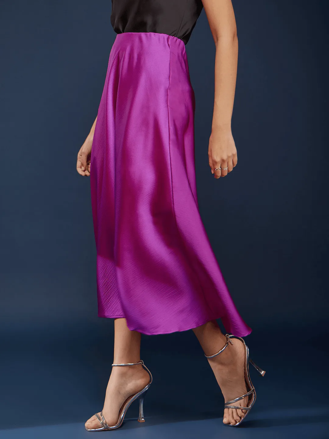 A-Line Flared Skirt - Pink