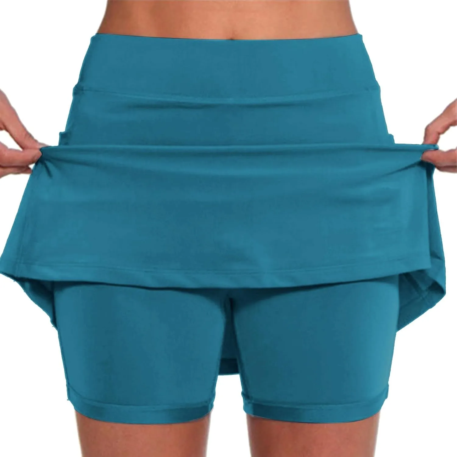 aihihe Golf Skirts for Women with Shorts Long Black Spandex Shorts for Women Plus Size Spandex Shorts Women Gym