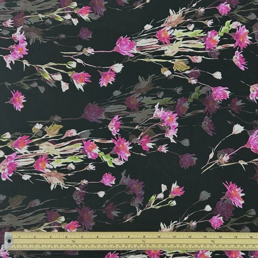 All Over Bouquets Viscose Lawn Fabric