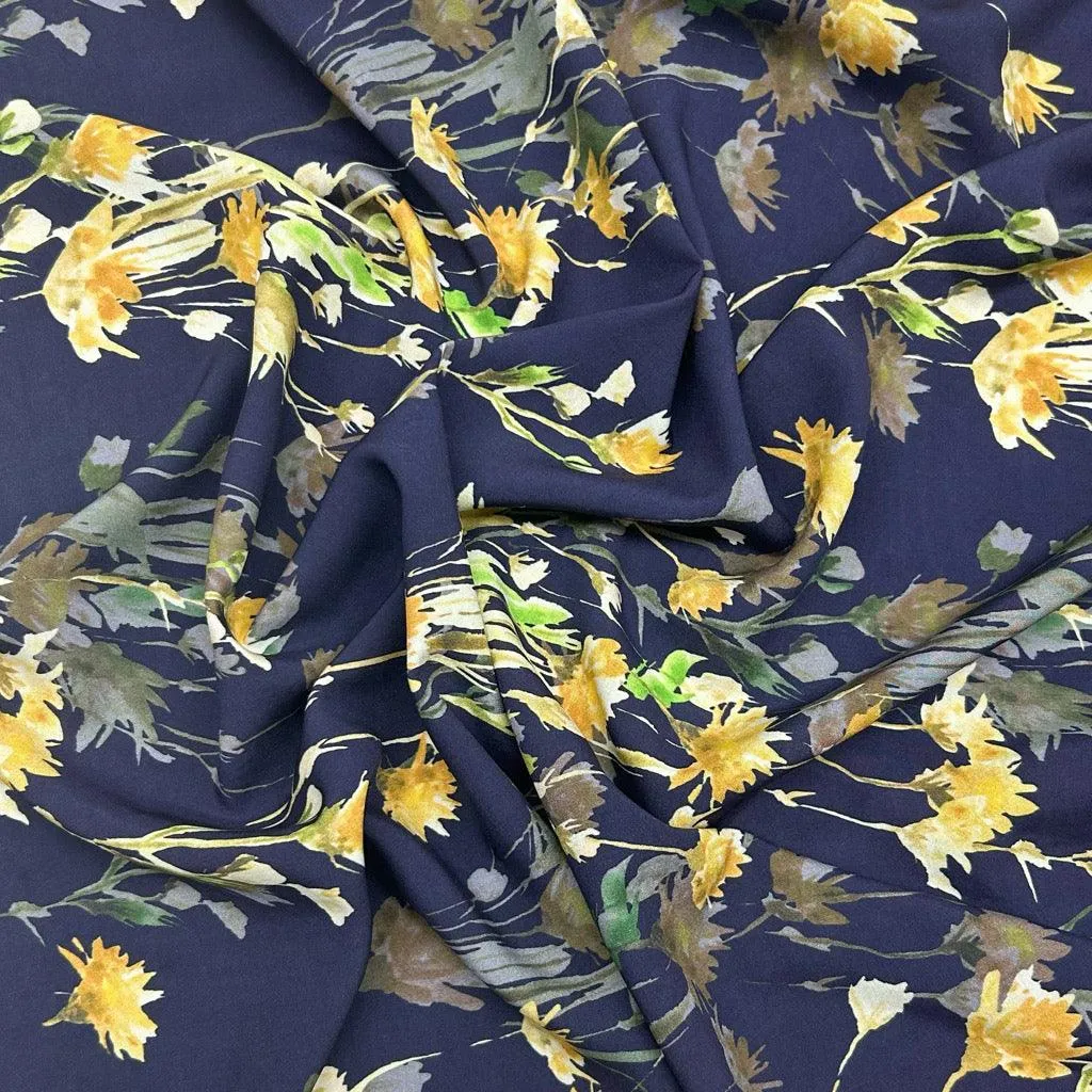 All Over Bouquets Viscose Lawn Fabric