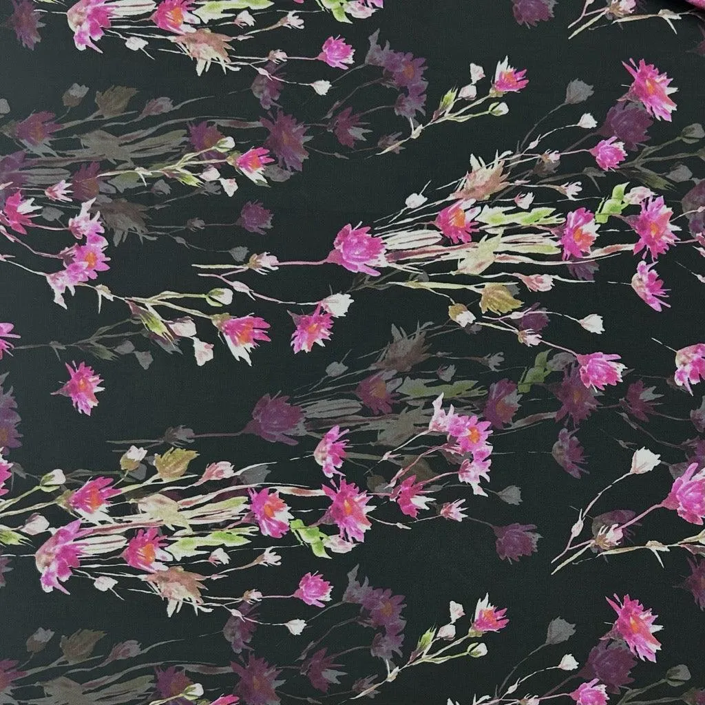 All Over Bouquets Viscose Lawn Fabric