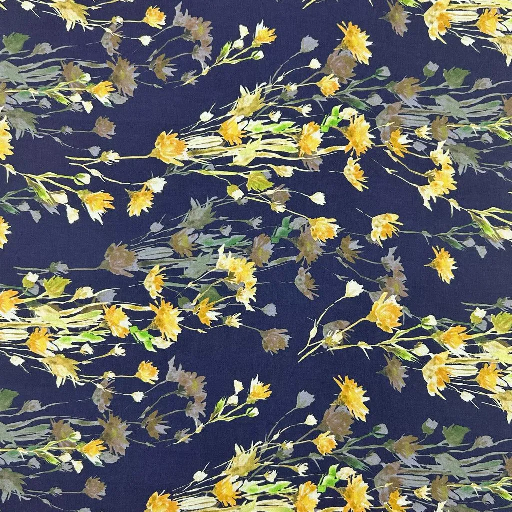 All Over Bouquets Viscose Lawn Fabric