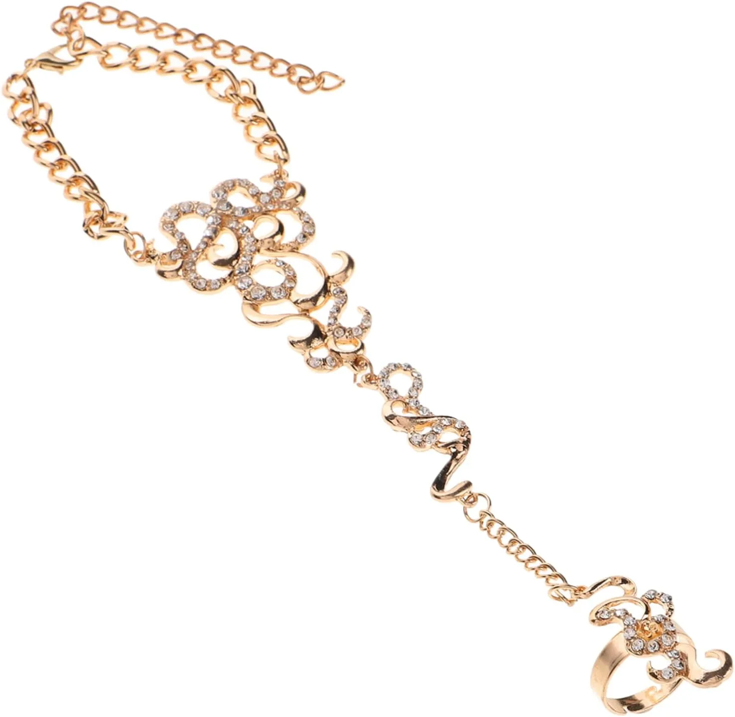 Barefoot Anklet Sandals Rhinestone Toe Anklets Ankle Bracelet Toe Ring Set