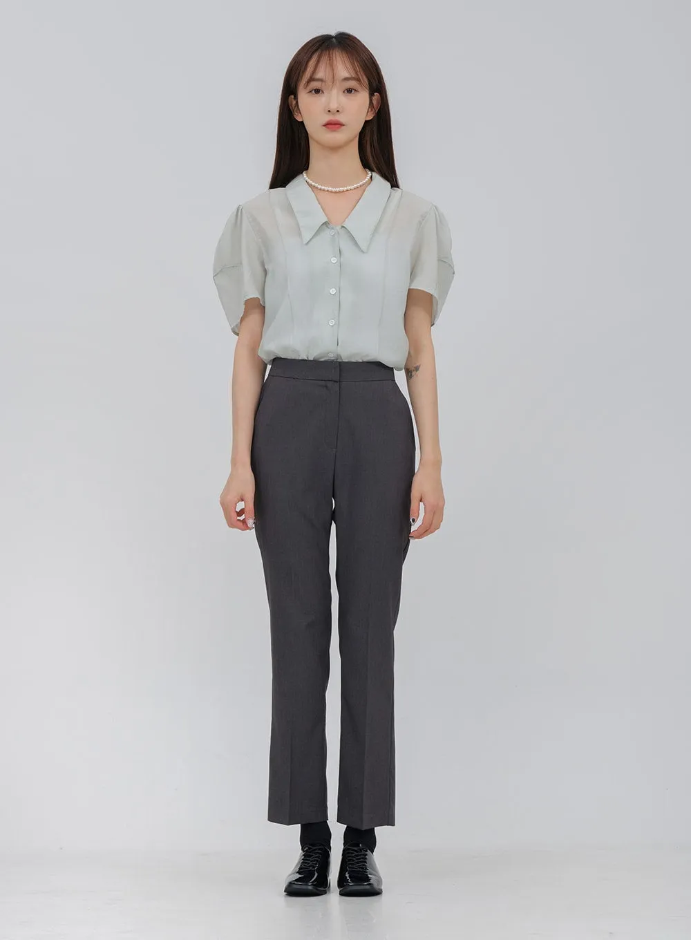 Basic Slim Fit Tailored Pants OA26
