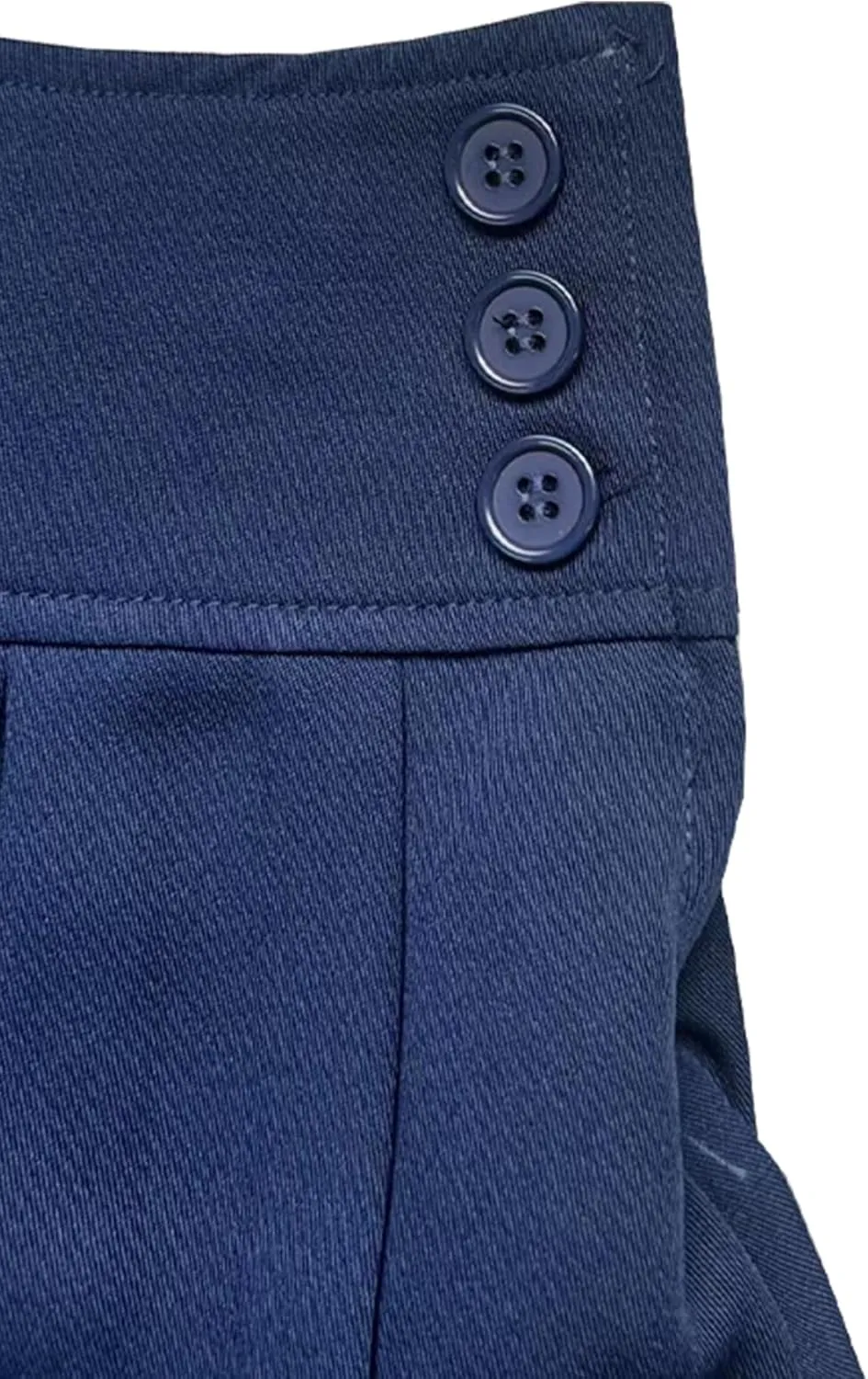 Bienzoe Girls School Uniform Adjustable Waist Stretch Pleated Skirt