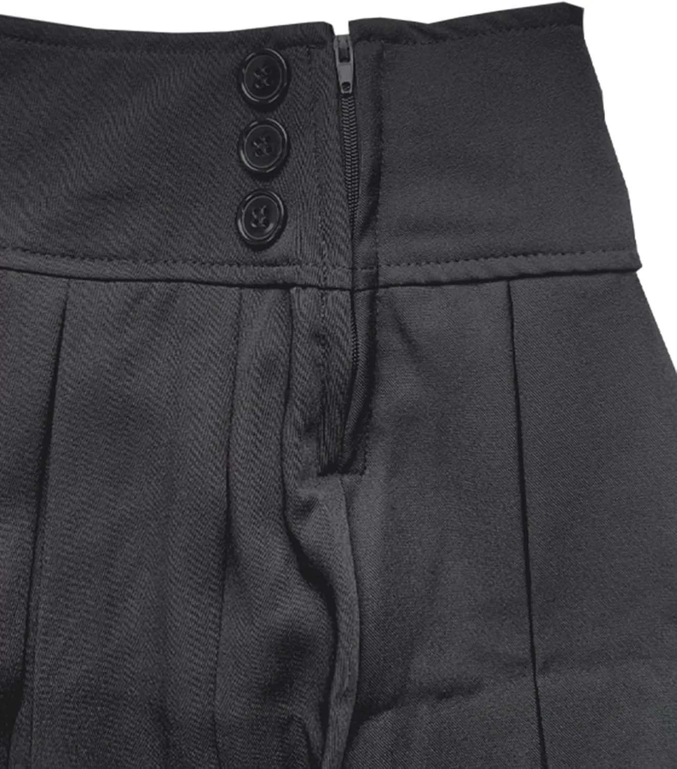 Bienzoe Girls School Uniform Adjustable Waist Stretch Pleated Skirt