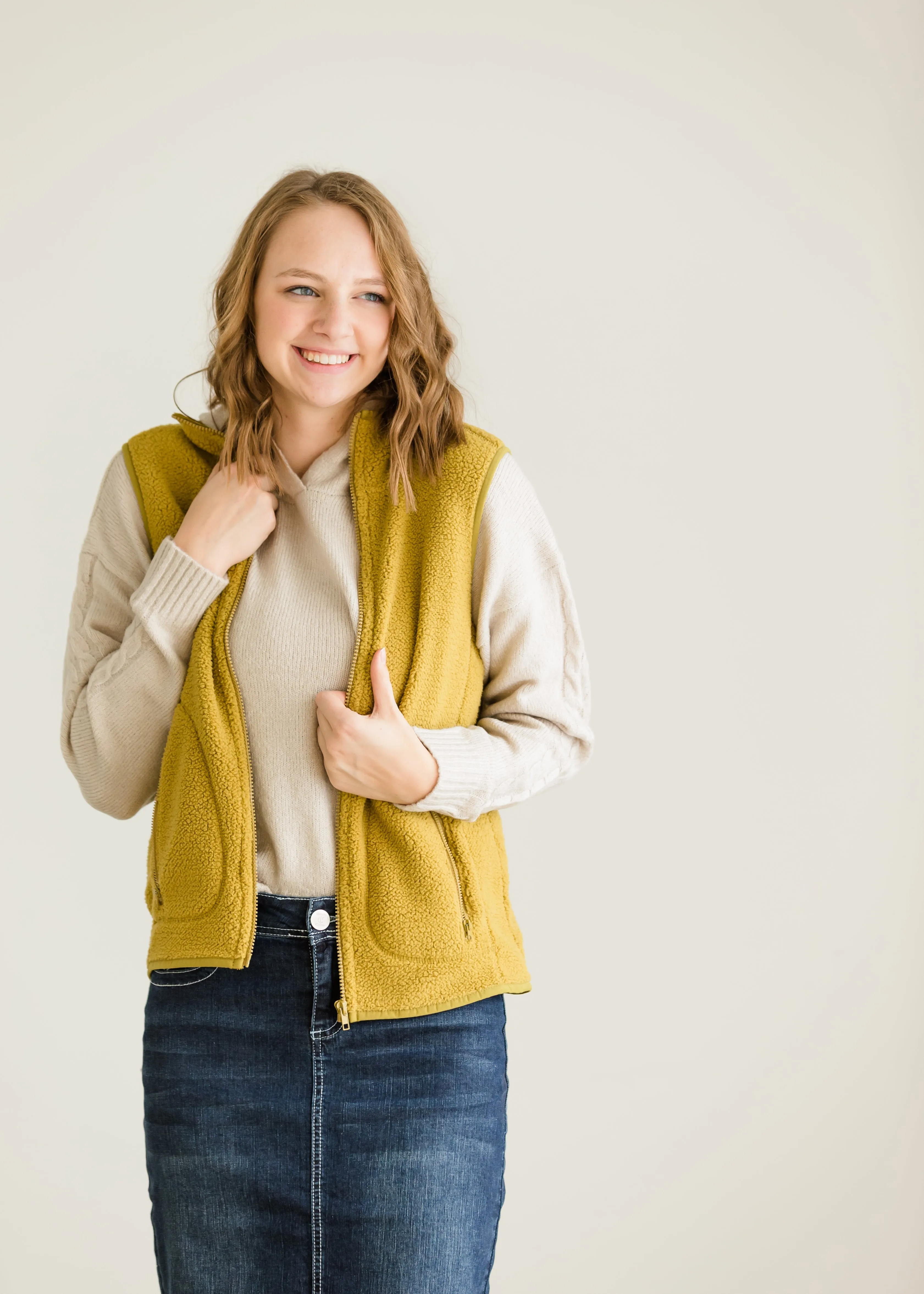 Cable Sleeve Hooded Sweater - FINAL SALE