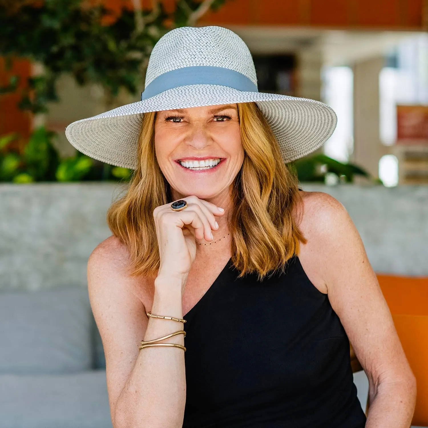 CARKELLA by Wallaroo Womens Kerrigan Fedora  UPF 50 , Wide Brim, Packable Design, Adjustable Sizing for Medium Crown Sizes
