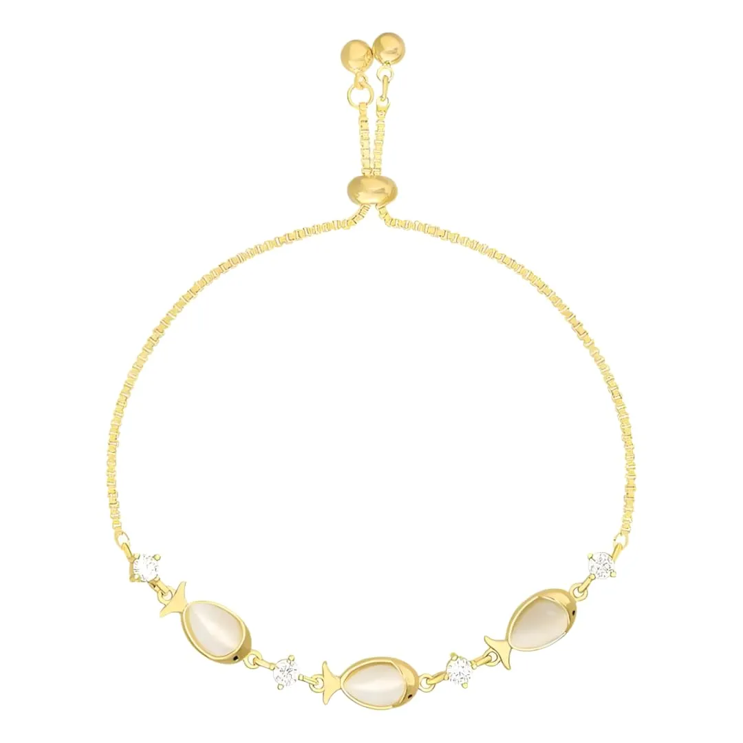 Cat Eye Stone Bracelet - Personalized and Minimalist Jewelry for Women