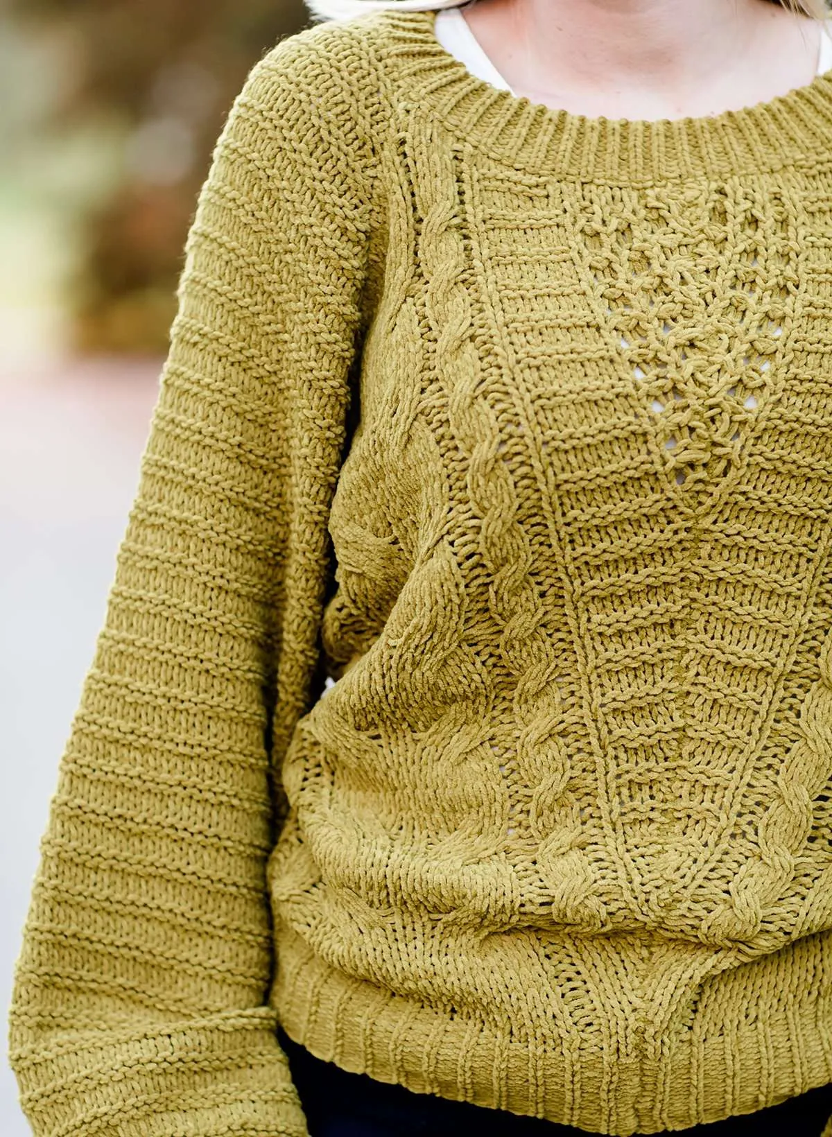 Chenille Cable Knit Sweater-FINAL SALE