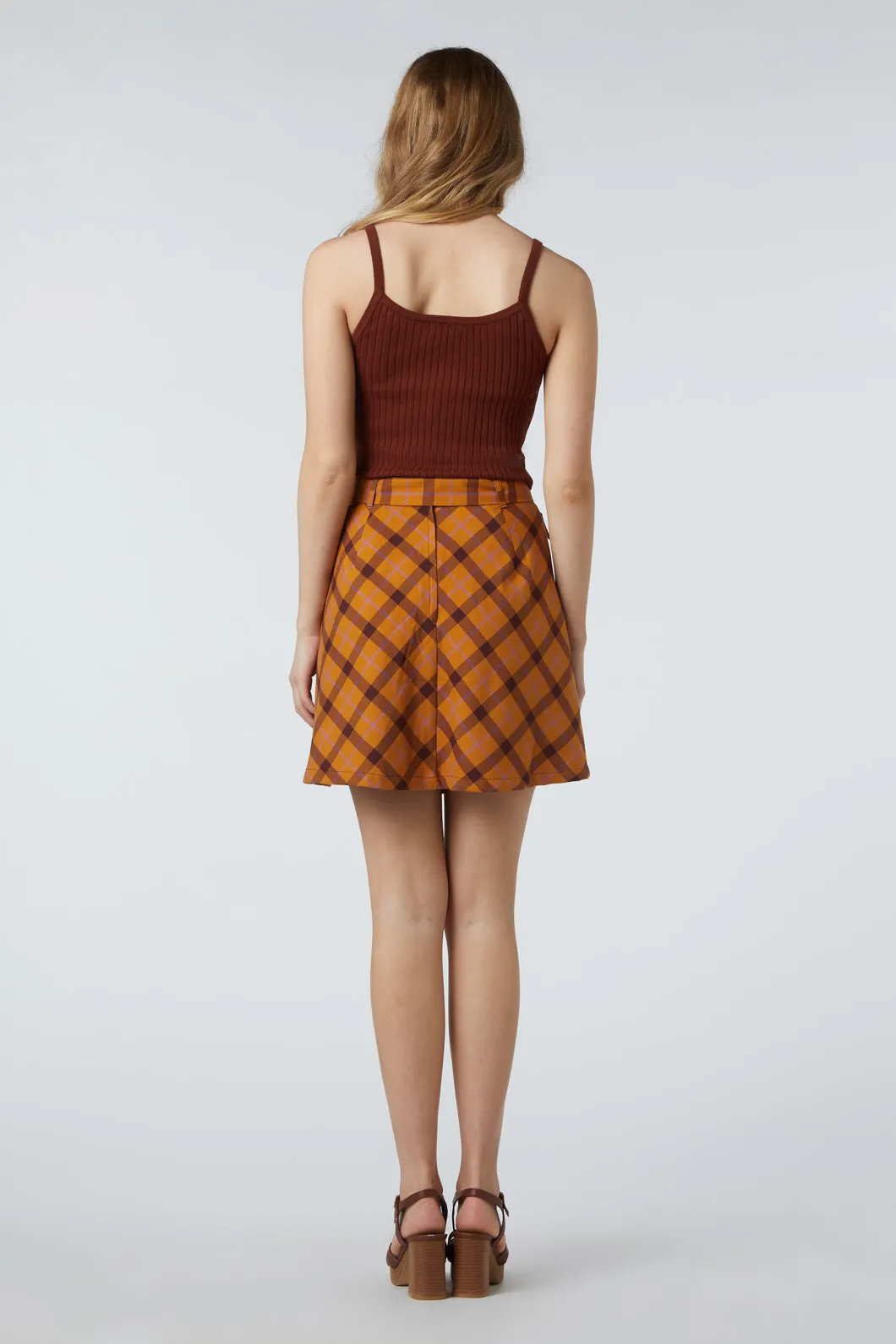Claudia Check Skirt
