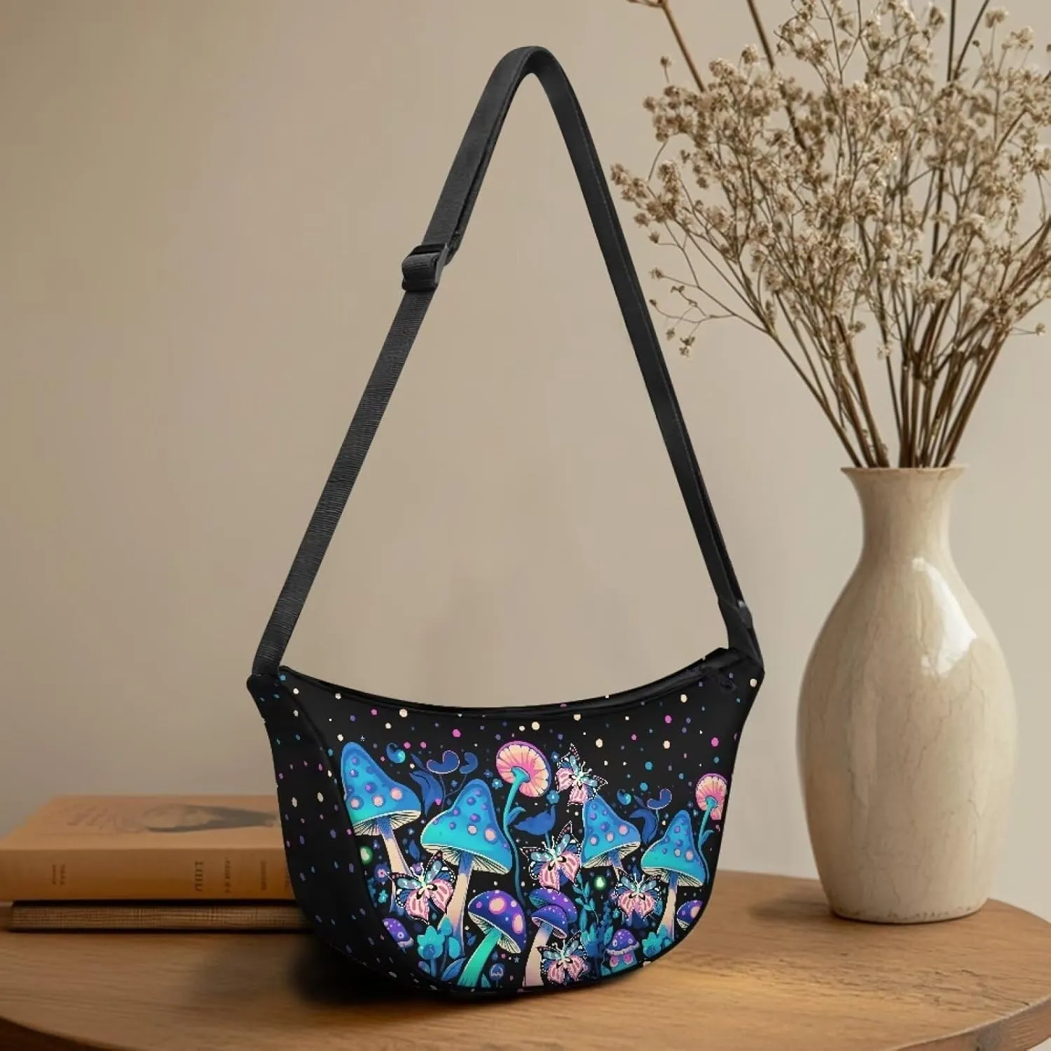 Crescent Cross-body Bags Lightweight and Soft Shoulder Bag Purse Small Dumpling Hobo Bag Fashion Handbags