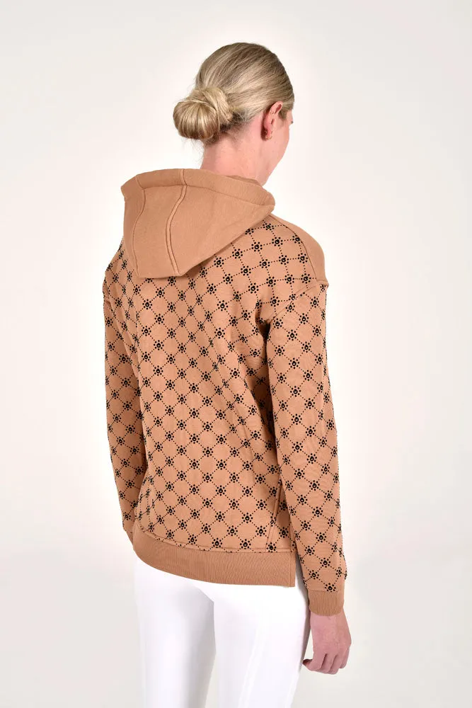 CT Orbit Flock Zip Hoodie - Cacao