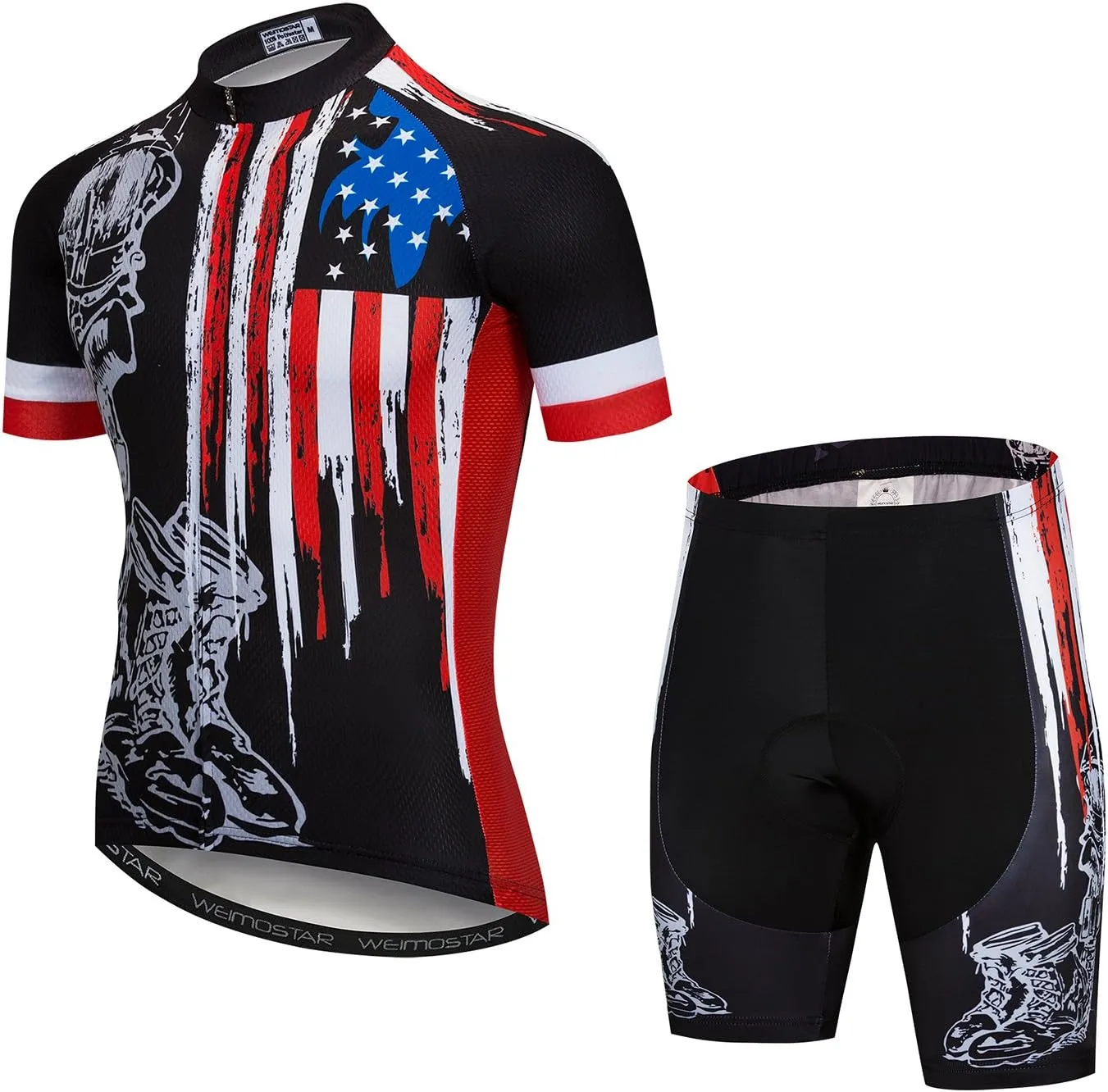 Cycling Jersey 12D Gel pad Bike Shorts Set MTB Ropa Ciclismo Summer Bicycling Maillot wear