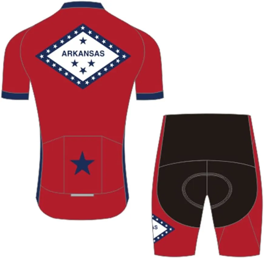 Cycling Jersey Men Set Biking Clothes Bicycle Short Sleeve Bike Shirts Shorts with 3D Padded Quick Dry Breathable
