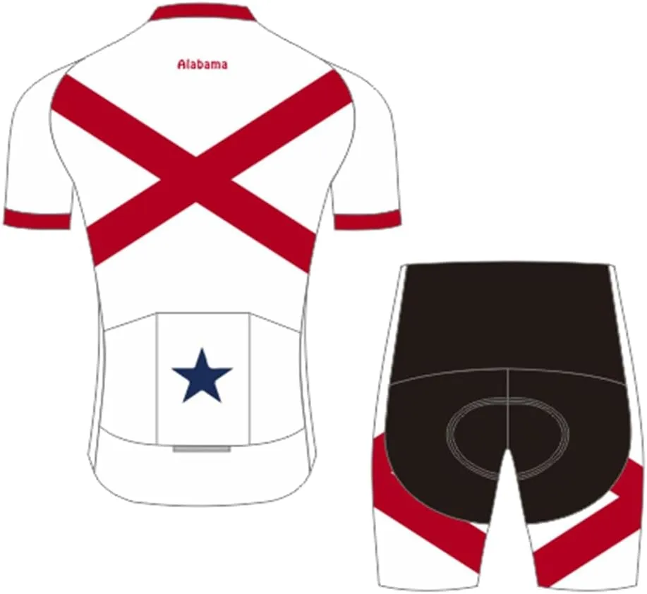 Cycling Jersey Men Set Biking Clothes Bicycle Short Sleeve Bike Shirts Shorts with 3D Padded Quick Dry Breathable