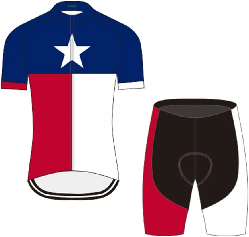 Cycling Jersey Men Set Biking Clothes Bicycle Short Sleeve Bike Shirts Shorts with 3D Padded Quick Dry Breathable