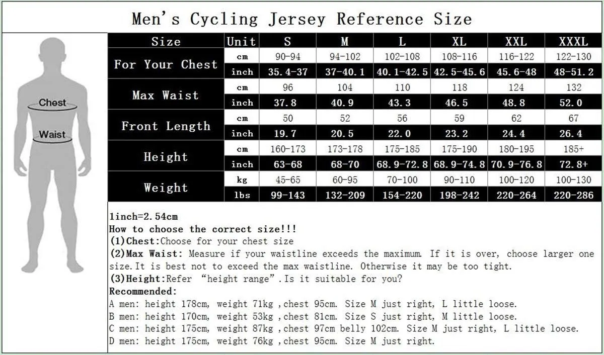 Cycling Jersey Shorts Set Padded Men Bike Top Suit