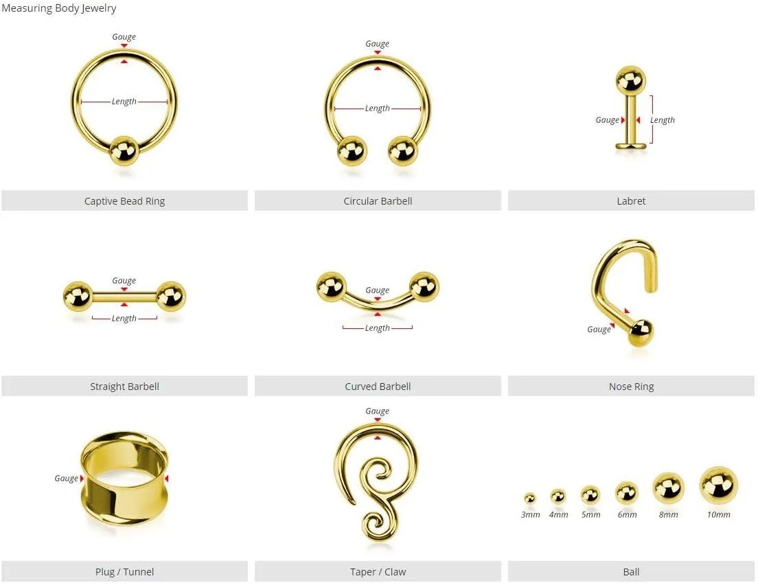 CZ Centered Drops with Chain end 316L Surgical Steel Belly WildKlass Rings (Sold by Piece)