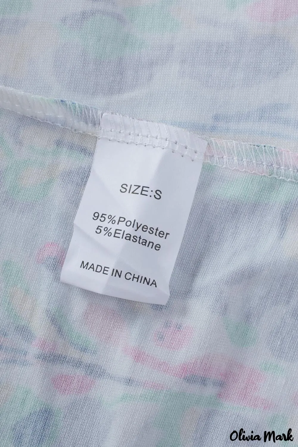 Deanwangkt - Green Floral Print Puff Sleeve Loose Blouse