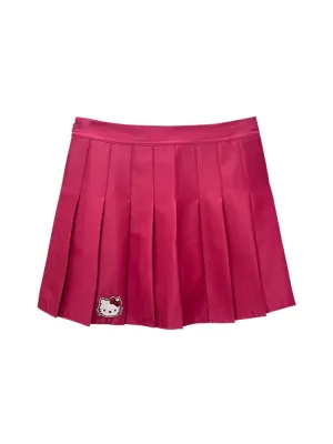 Dopamine Cute Hello Kitty Japanese High Waist Slim A-line Pleated Skirt