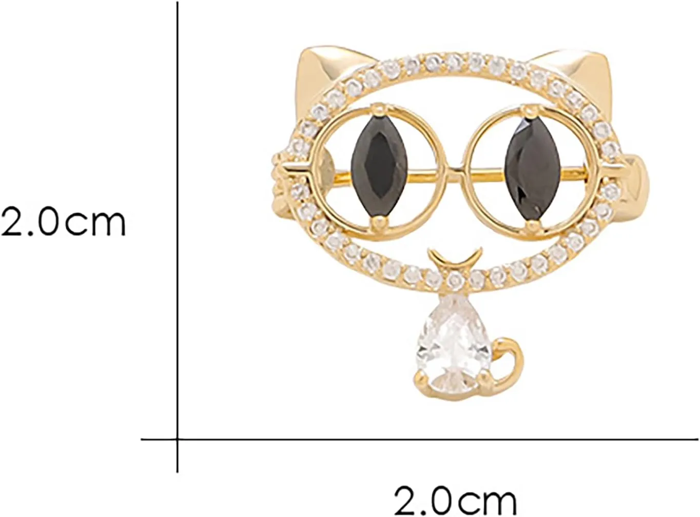 Enamel Animal Brooch for Women Cute Animal Pin Rhinestone Vintage Lapel Safety Pin Christmas Birthday Anniversary Dress Accessories Jewelry Gift