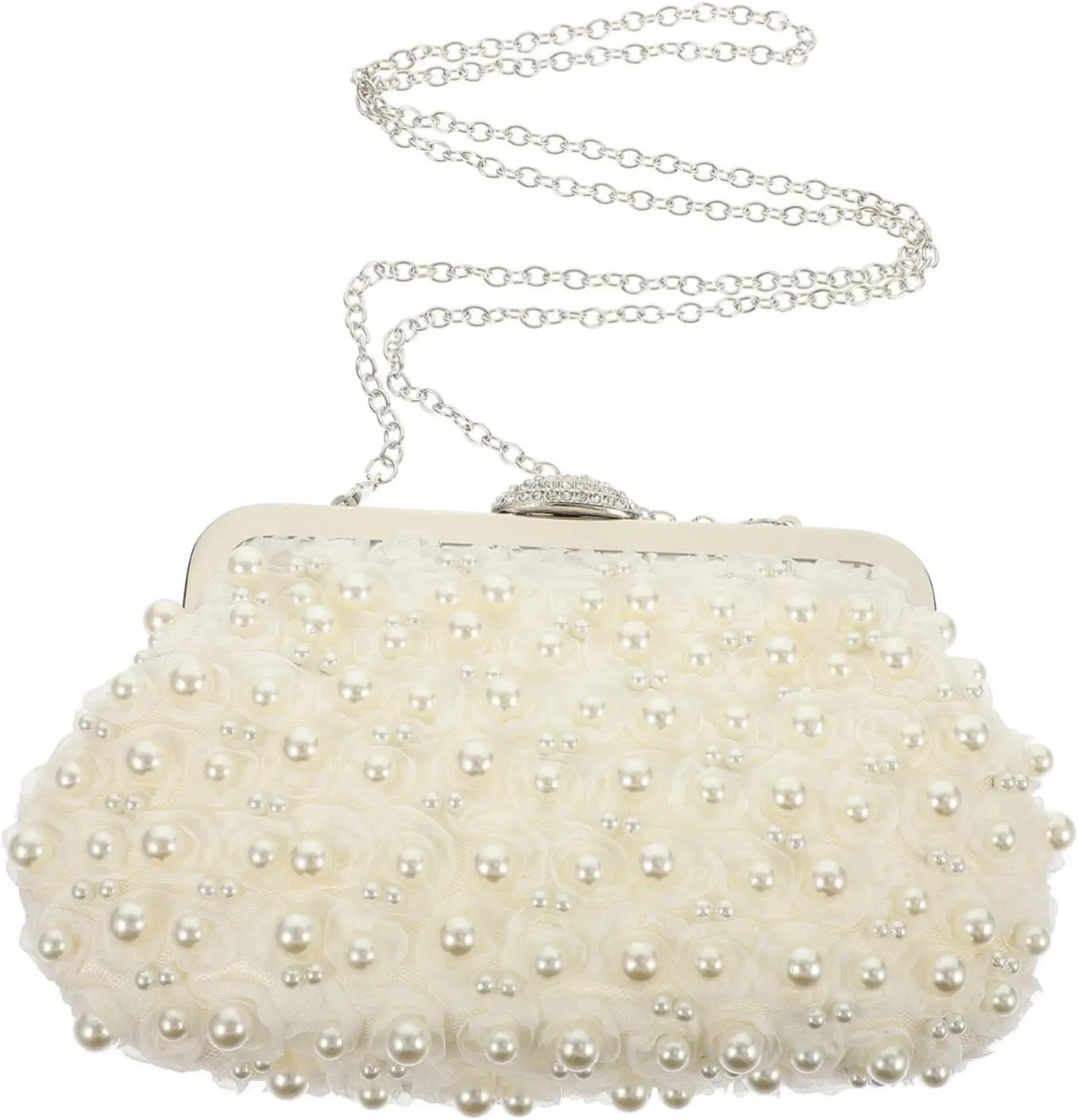 Evening Purse Pearl Clutch Bag Rhinestone Clutch Evening Bag Luxury Handbags for Women's Parties