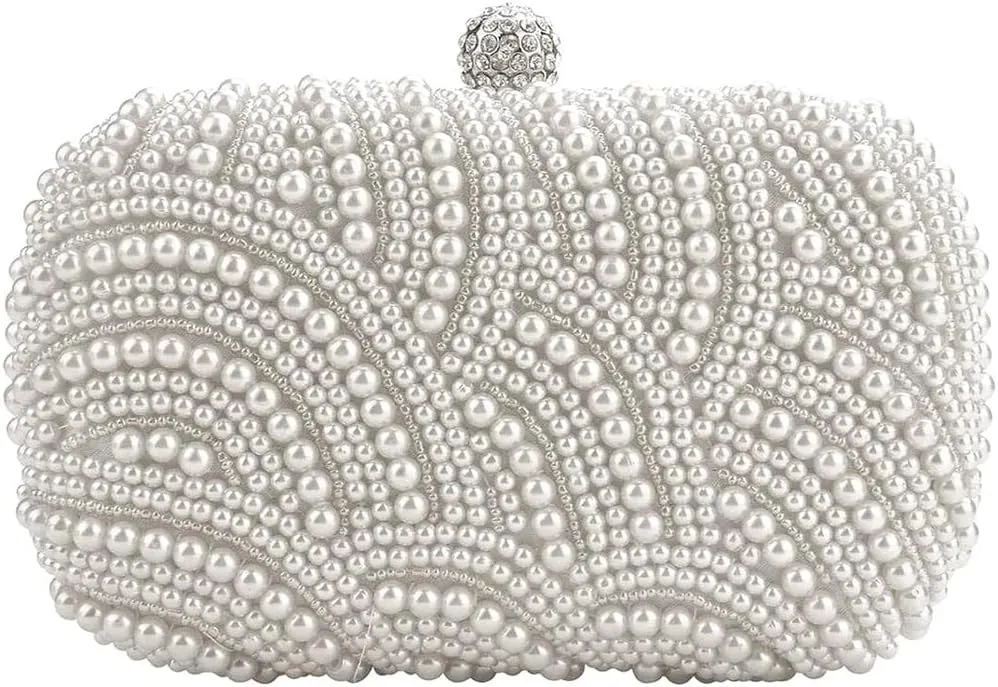 Fashion Clutch Bag Beaded Party Bridal Handbag Wedding Evening Purse