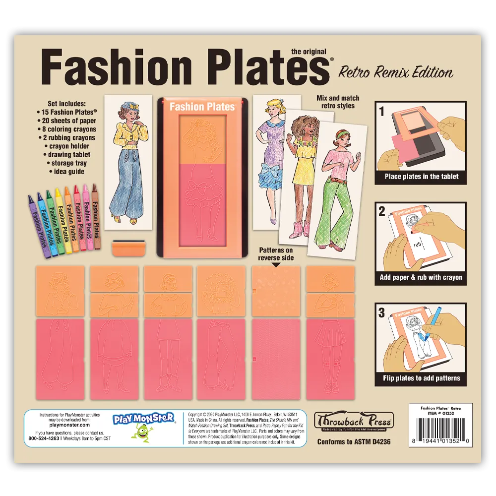 Fashion Plates Retro Remix Edition