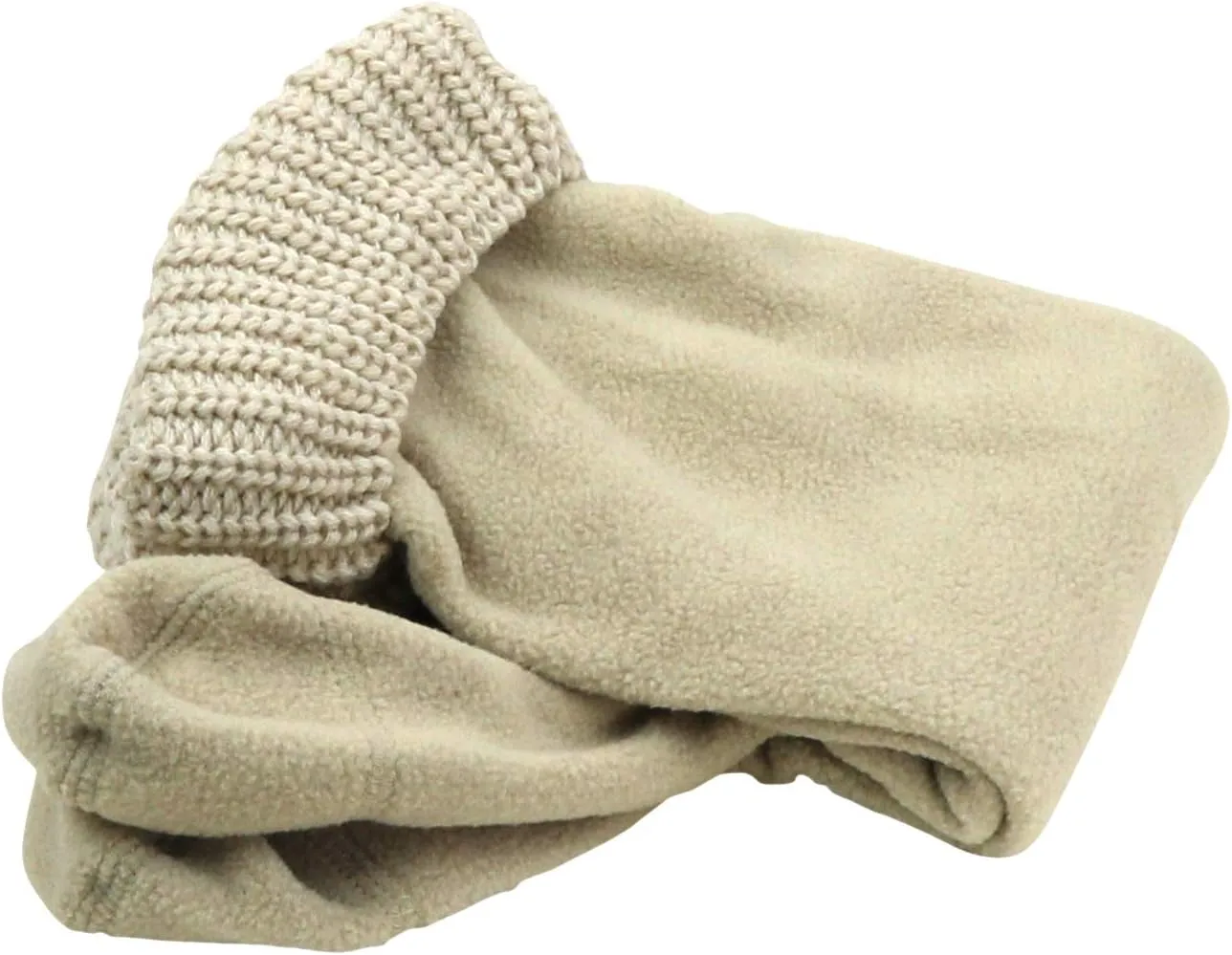 Fleece Boot-liner With Knitted Cuff, 2-Pair