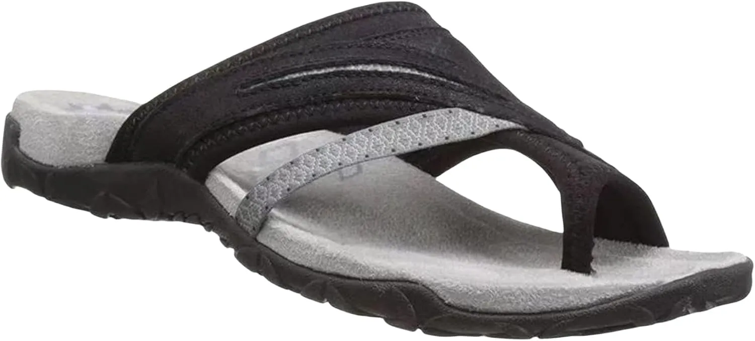 Flip Flops for Women Toe Ring Loop Arch Support Flip Flops Slip-On Plantar Fasciitis Comfort Slippers Outside Beach Vacation Summer Sandals