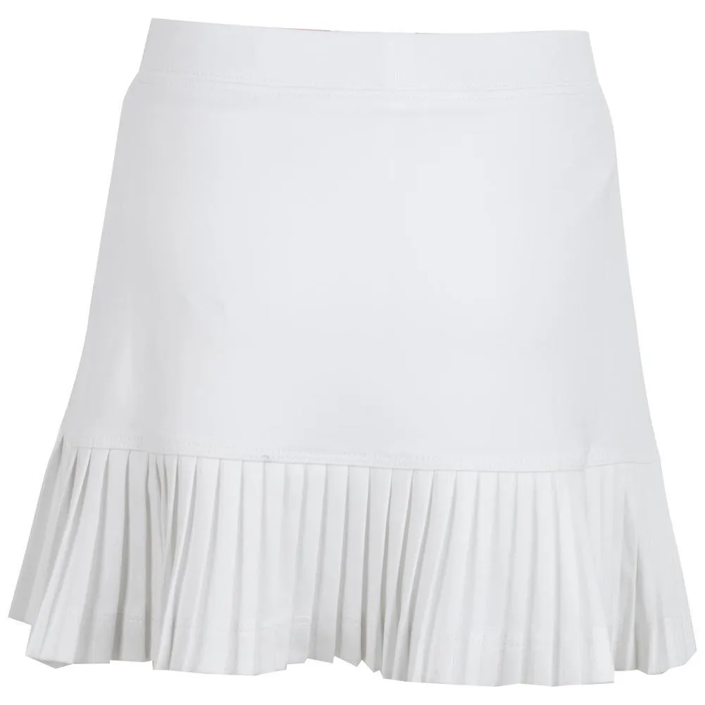 Girls' Mini Pleat Tennis Skort White