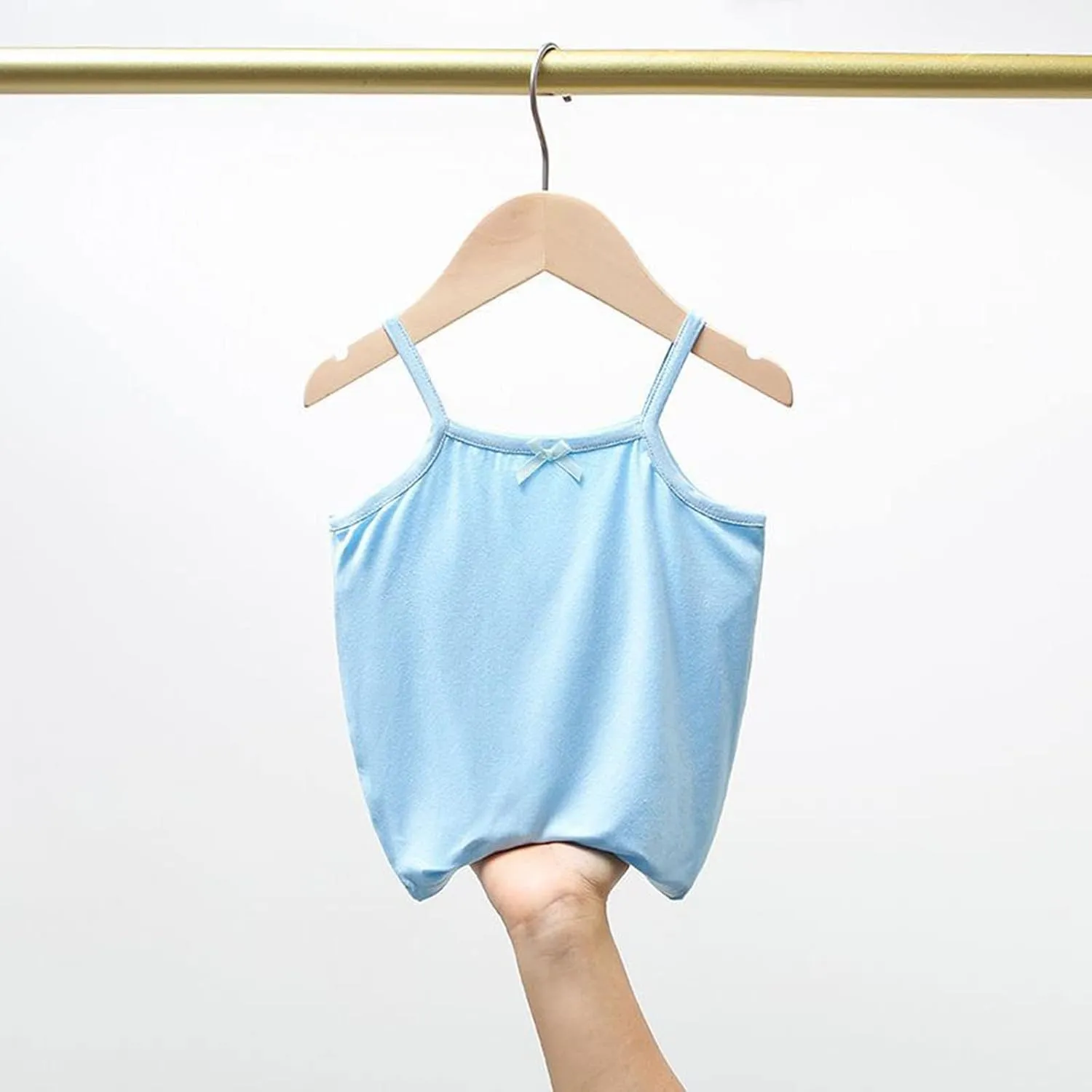 Girls Tank Tops Cotton Summer Sleeveless Spaghetti Strap Camisoles Toddler Girl Sports Dance Ballet Undershirt