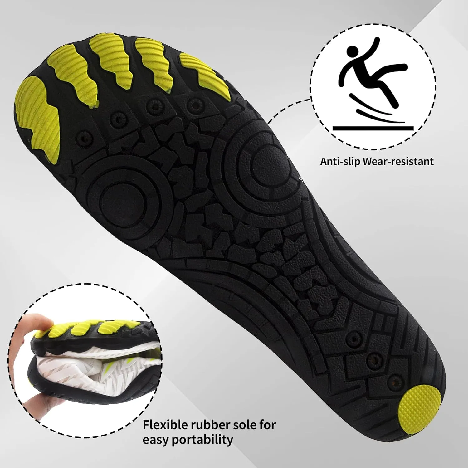 Grounded Barefoot Footwear for Women Men Neuropathy, Comfortable Lightweight Non-Slip Minimalist Barefoot Shoes, Outdoor Unisex Water Pro Barefoot Shoes Wide Toe Box Sneakers