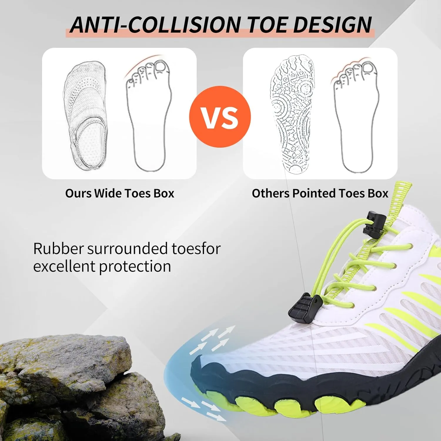 Grounded Barefoot Footwear for Women Men Neuropathy, Comfortable Lightweight Non-Slip Minimalist Barefoot Shoes, Outdoor Unisex Water Pro Barefoot Shoes Wide Toe Box Sneakers