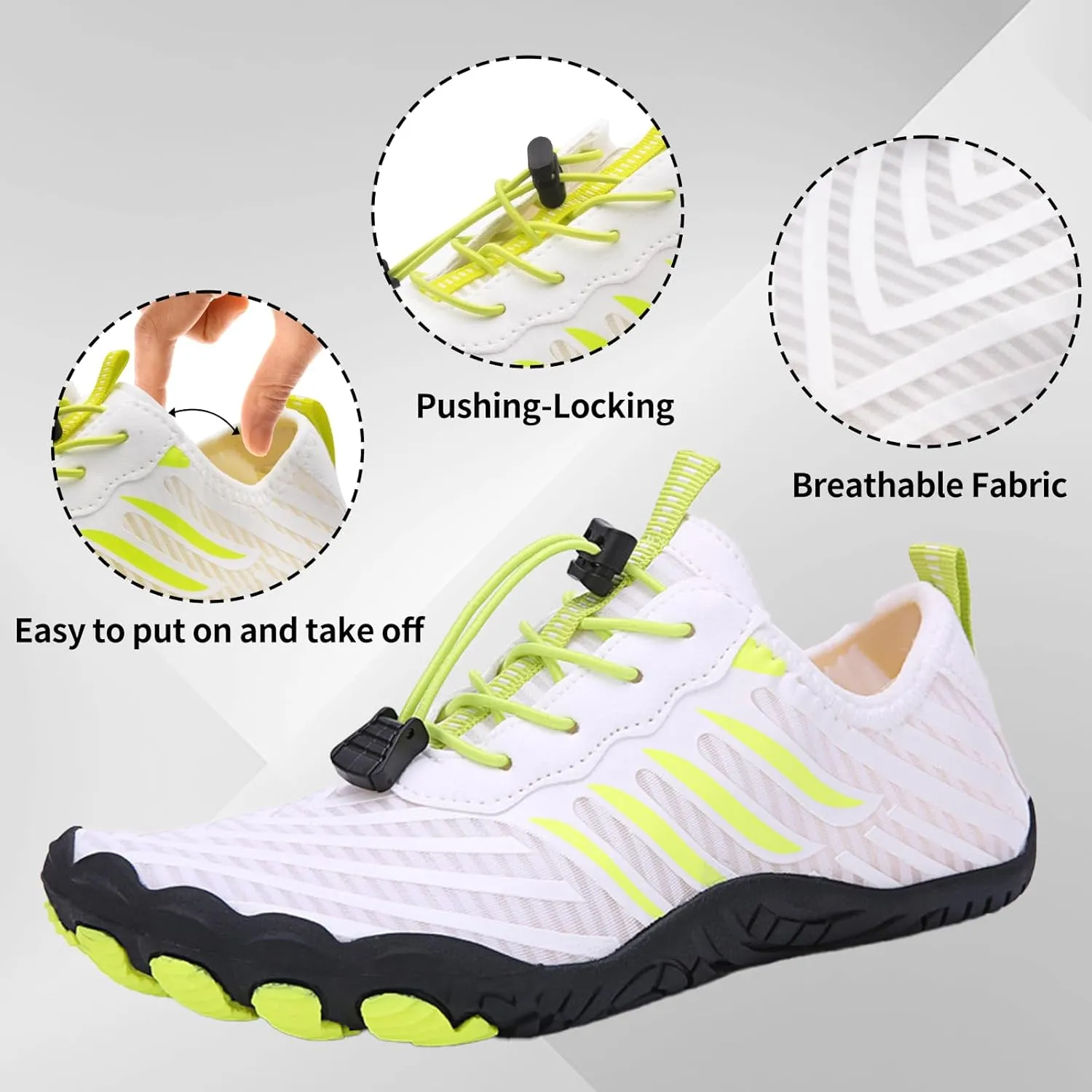 Grounded Barefoot Footwear for Women Men Neuropathy, Comfortable Lightweight Non-Slip Minimalist Barefoot Shoes, Outdoor Unisex Water Pro Barefoot Shoes Wide Toe Box Sneakers
