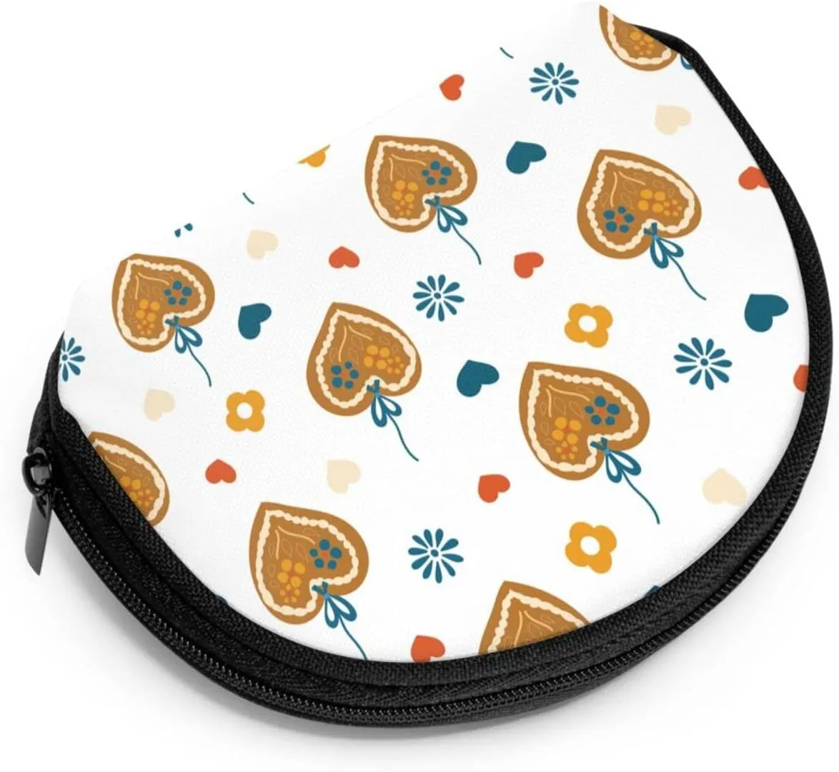 Half Moon Cosmetic Bag Travel Makeup Pouch for Women Small