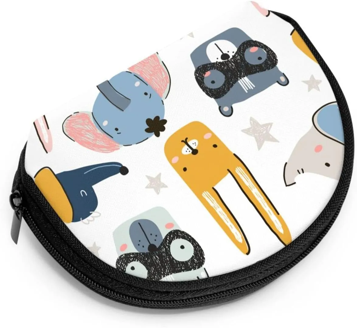 Half Moon Cosmetic Bag Travel Makeup Pouch for Women Small