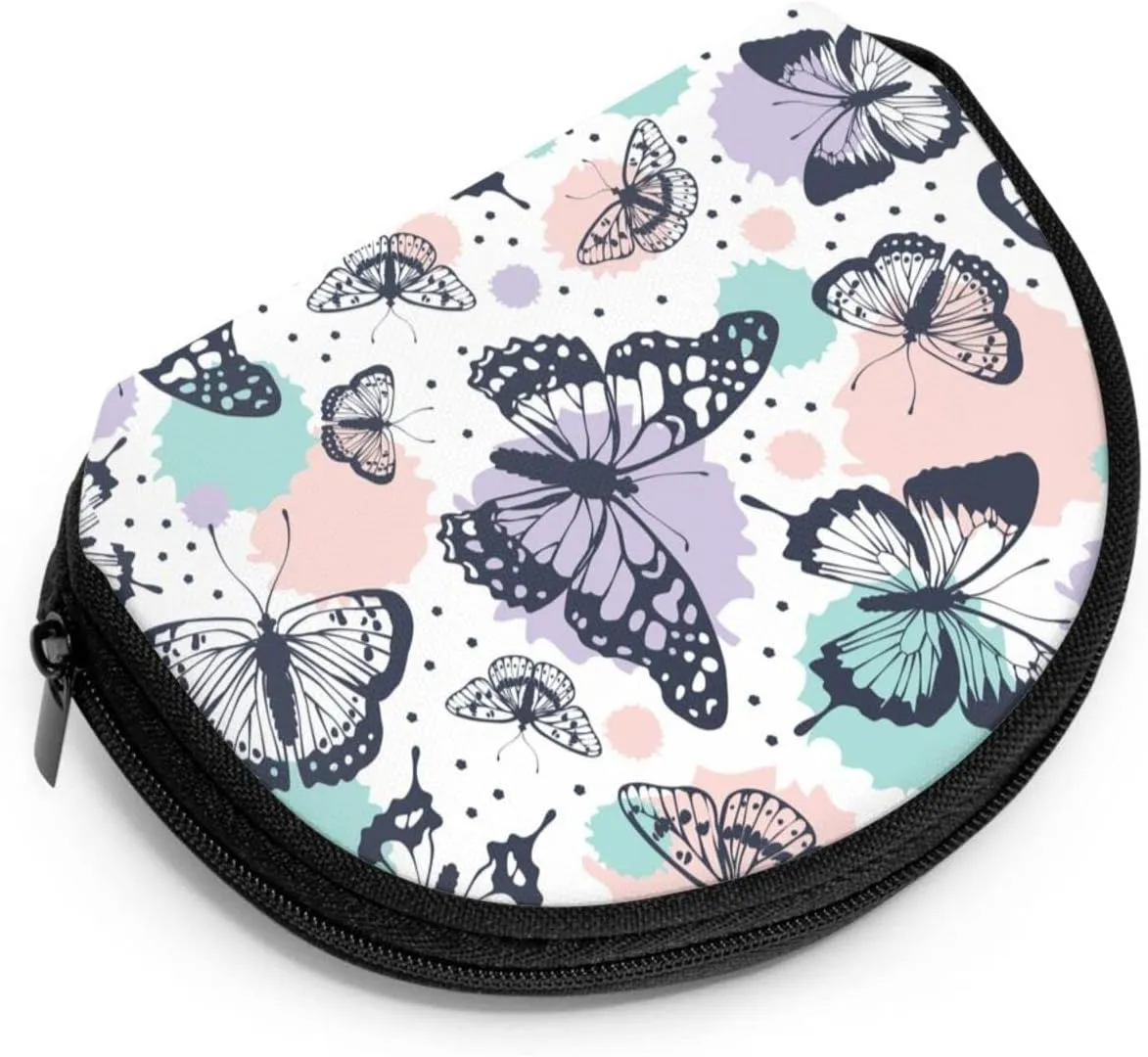 Half Moon Cosmetic Bag Travel Makeup Pouch for Women Small