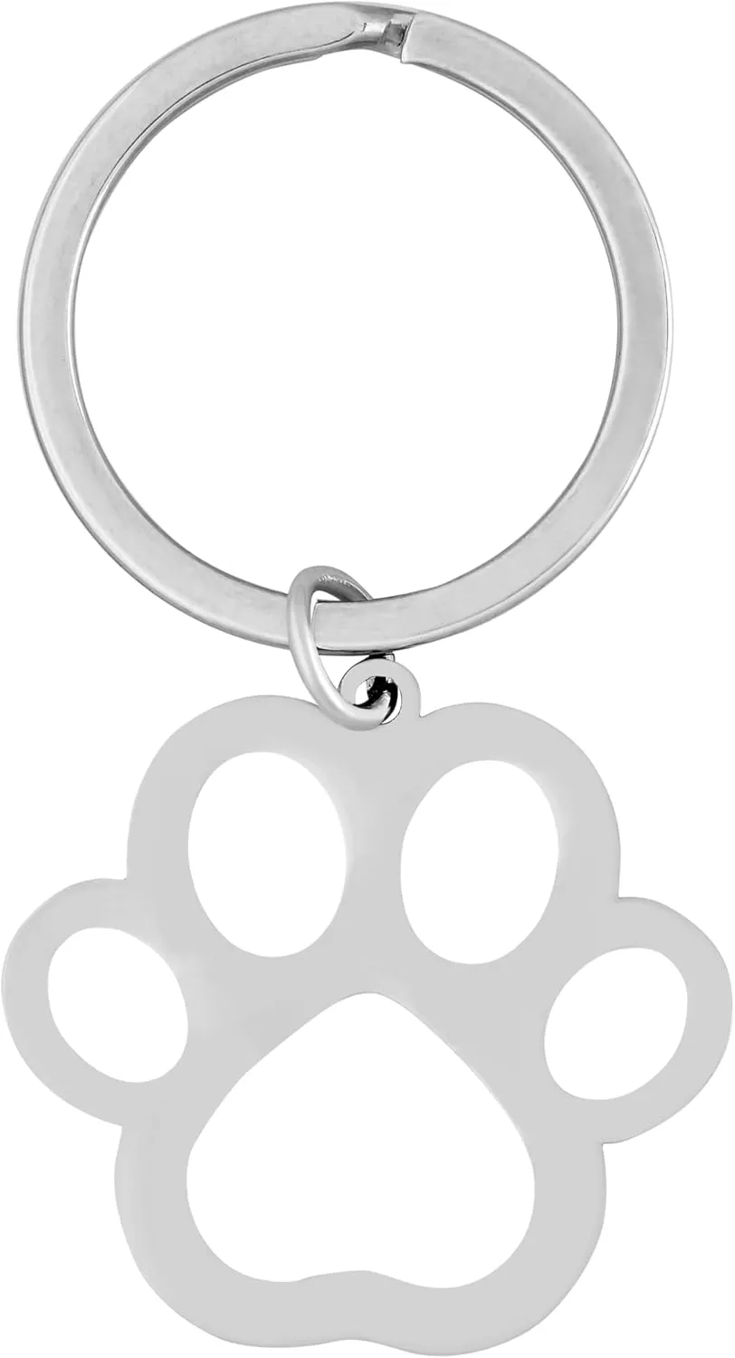 HAQUIL Vintage Cat Paw Keychain, Cute Cat Keychain, Retro Summer Holiday Key Ring, Equestrian Animal Accessories