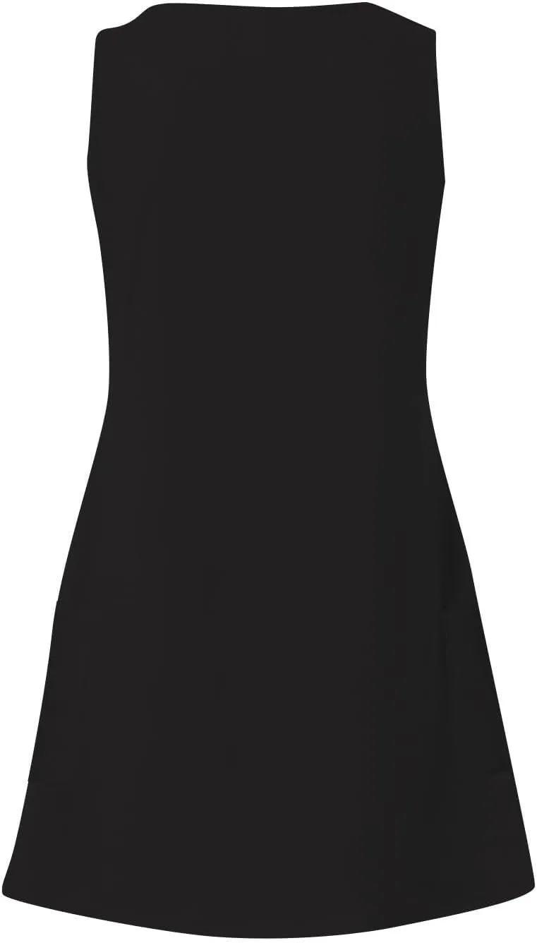 hlysgo Going Out Dresses for Women 2025 Summer Sleeveless V Neck Mini Dress Casual Beachwear Coverup Sundress with Pockets