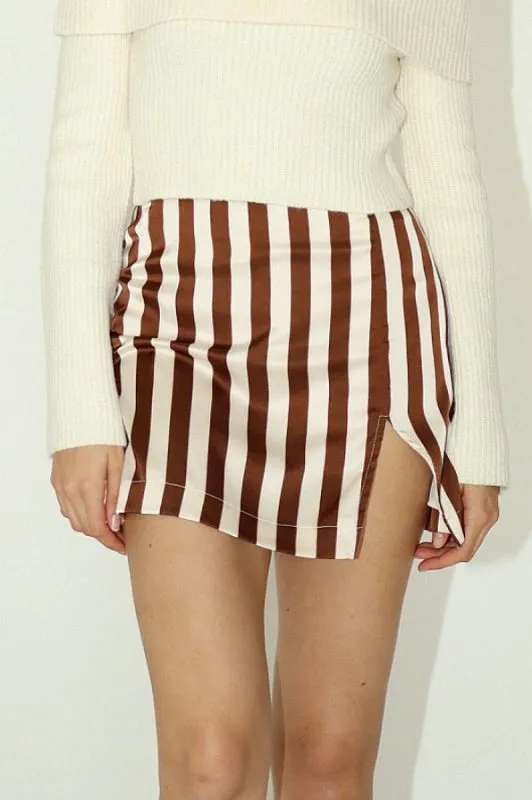 jax mini skirt - brown