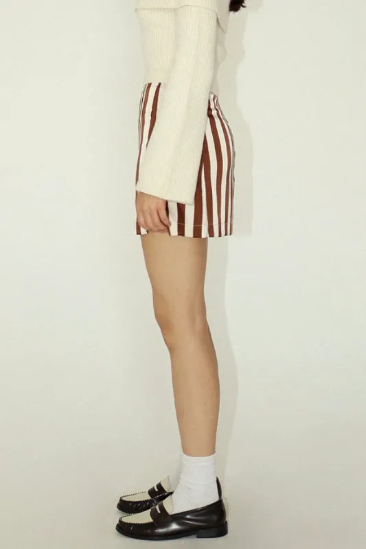 jax mini skirt - brown